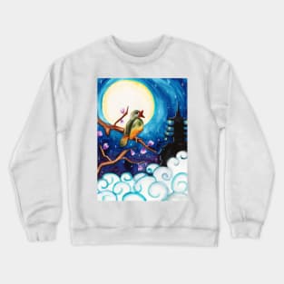 Watercolor - The nightingale Crewneck Sweatshirt